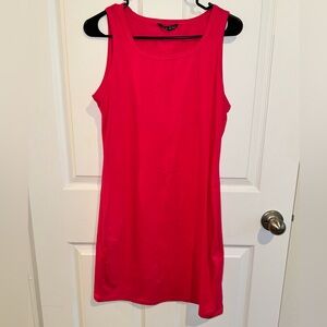 XL Pink Cotton Sleeveless Dress!
